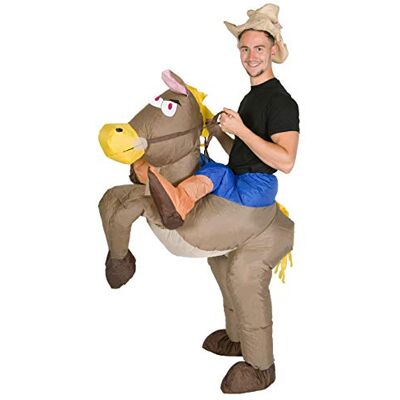 Bodysocks ® Aufblasbares Cowboy Pferd Jockey Kostüm für Erwachsene Bodysocks ® Aufblasbares Cowboy Pferd Jockey Kostüm für Erwachsene