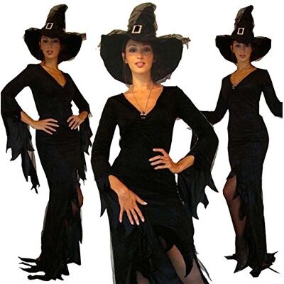 MAYLYNN 10964-M Kostüm Hexe Nimue Hexenkostüm, 2-teilig, Kleid mit Hut, Größe M MAYLYNN 10964-M Kostüm Hexe Nimue Hexenkostüm, 2-teilig, Kleid mit Hut, Größe M