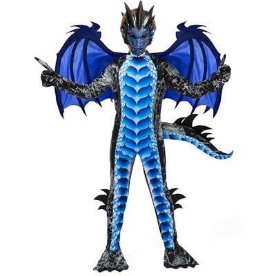 Spooktacular Creations Kind Jungen Drachenkostüm, Drachenflügel und Maske, Halloweenanzug Drachenanzug für Jungen für Halloween-Partys, Cosplay Spooktacular Creations Kind Jungen Drachenkostüm, Drachenflügel und Maske, Halloweenanzug Drachenanzug für Jungen für Halloween-Partys, Cosplay