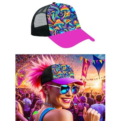 FIESTAS GUIRCA Psychedelische Pilze Kappe Mehrfarbig (Einheitsgröße) Kostümzubehör für 80er Jahre Partys und Retro-Feiern Ideal für Karneval und Halloween Unisex Mehrfarbig FIESTAS GUIRCA Psychedelische Pilze Kappe Mehrfarbig (Einheitsgröße) Kostümzubehör für 80er Jahre Partys und Retro-Feiern Ideal für Karneval und Halloween Unisex Mehrfarbig