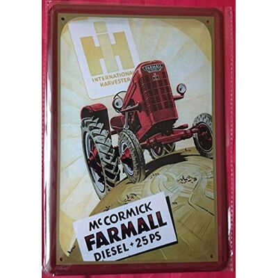 Unbekannt Blechschild 20x30 cm Mc Cormick McCormick Farmall Traktor Schlepper Metall Schild Unbekannt Blechschild 20x30 cm Mc Cormick McCormick Farmall Traktor Schlepper Metall Schild