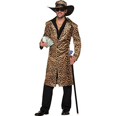 shoperama Funky Leopard Pimp Herren-Kostüm Gr. L Mantel und Hut Fell Lude Zuhälter Pelzmantel Stenz Assi Proll shoperama Funky Leopard Pimp Herren-Kostüm Gr. L Mantel und Hut Fell Lude Zuhälter Pelzmantel Stenz Assi Proll
