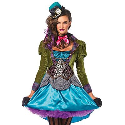 shoperama Damen Kostüm Leg Avenue Deluxe Mad Hatter Alice im Wunderland verrückter Hutmacher, Größe:M shoperama Damen Kostüm Leg Avenue Deluxe Mad Hatter Alice im Wunderland verrückter Hutmacher, Größe:M