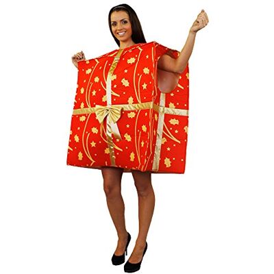 I LOVE FANCY DRESS ILOVEFANCYDRESS ilfd4636 Erwachsene Neuheit Geschenk Box Rot Fancy Kleid/Weihnachten Kostüm (One Size) I LOVE FANCY DRESS ILOVEFANCYDRESS ilfd4636 Erwachsene Neuheit Geschenk Box Rot Fancy Kleid/Weihnachten Kostüm (One Size)