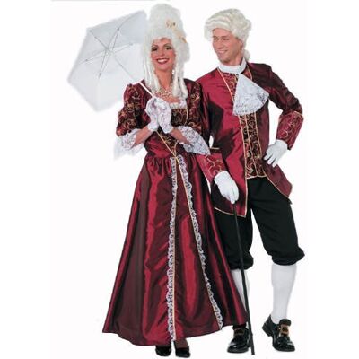 PARTY DISCOUNT Herren-Kostüm Marquis, weinrot, 2 tlg. PARTY DISCOUNT Herren-Kostüm Marquis, weinrot, 2 tlg.