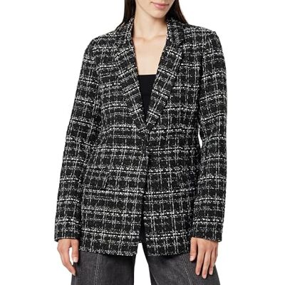 The Drop Blazer für Damen, Blake Lang, Schwarzer Bouclé, XL The Drop Blazer für Damen, Blake Lang, Schwarzer Bouclé, XL