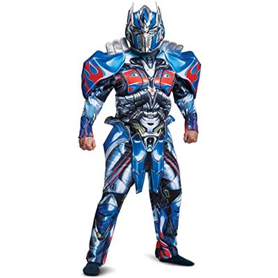 Disguise Optimus Prime Movie Deluxe Erwachsenenkostüm für Herren, Blau, XL Disguise Optimus Prime Movie Deluxe Erwachsenenkostüm für Herren, Blau, XL