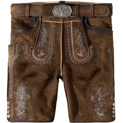 Stockerpoint Herren Lederhose Thomas2 I Größe 42-60 I Bequeme Trachtenhose in edler Hirschoptik inkl. Gürtel I Aus 100% hochwertigem Ziegenleder I Perfekt für Trachten & Festlichkeiten Stockerpoint Herren Lederhose Thomas2 I Größe 42-60 I Bequeme Trachtenhose in edler Hirschoptik inkl. Gürtel I Aus 100% hochwertigem Ziegenleder I Perfekt für Trachten & Festlichkeiten