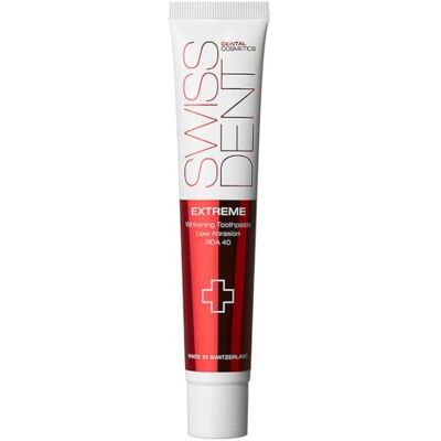 SWISSDENT EXTREME ZAHNCREME, 50 ml Whitening Zahnpasta, hilft speziell bei Verfärbungen durch Rotwein, Kaffee und Rauchen, mit Koenzym Q10 & Vitamin E für gesunde & weiße Zähne SWISSDENT EXTREME ZAHNCREME, 50 ml Whitening Zahnpasta, hilft speziell bei Verfärbungen durch Rotwein, Kaffee und Rauchen, mit Koenzym Q10 & Vitamin E für gesunde & weiße Zähne