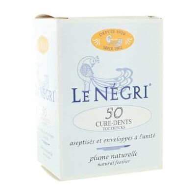 Le negri Tradiphar Le Négri Zahnstocher, echter Federkiel, 50 Stück Le negri Tradiphar Le Négri Zahnstocher, echter Federkiel, 50 Stück