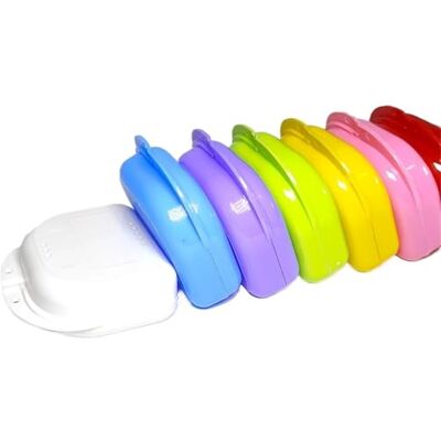 LPATEBCVU Zahnspangendose 50 Stück Aufbewahrungsboxen for Zahnprothesen, kieferorthopädische Prothesen, Zahnbehälter, Mundschutz(50pcs Blue) LPATEBCVU Zahnspangendose 50 Stück Aufbewahrungsboxen for Zahnprothesen, kieferorthopädische Prothesen, Zahnbehälter, Mundschutz(50pcs Blue)