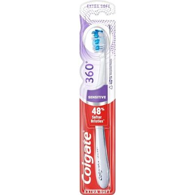 Colgate 360 Sensitive Pro-relief Extra weiche Zahnbürste mit weichen Borsten für empfindliche Zähne und Zahnfleisch, 1 Packung, Farbe kann variieren Colgate 360 Sensitive Pro-relief Extra weiche Zahnbürste mit weichen Borsten für empfindliche Zähne und Zahnfleisch, 1 Packung, Farbe kann variieren