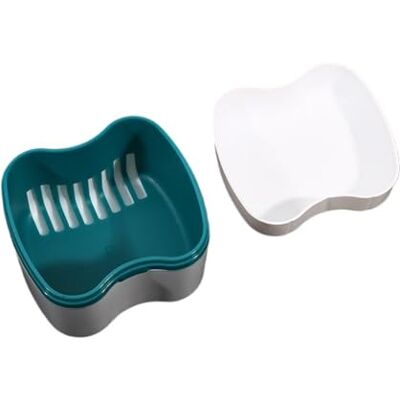 LPATEBCVU Zahnspangendose 1 Stück Prothesenbecher, Mundschutz-Reinigungsbehälter, Prothesenboxen, Badewannen-Prothesenbehälter, Prothesenbox for Reisen, Retainer(Lake Green) LPATEBCVU Zahnspangendose 1 Stück Prothesenbecher, Mundschutz-Reinigungsbehälter, Prothesenboxen, Badewannen-Prothesenbehälter, Prothesenbox for Reisen, Retainer(Lake Green)