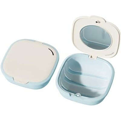 LPATEBCVU Zahnspangendose 1 Stück Schutzhülle for Zahnspangen, kieferorthopädische Mundschutz-Aufbewahrungsbox aus Kunststoff for Mundpflegeprodukte(Blue) LPATEBCVU Zahnspangendose 1 Stück Schutzhülle for Zahnspangen, kieferorthopädische Mundschutz-Aufbewahrungsbox aus Kunststoff for Mundpflegeprodukte(Blue)