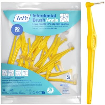TePe Angle Interdentalbürste, Gelb, 0,7 mm/ISO-Größe 4, 20 Stk. TePe Angle Interdentalbürste, Gelb, 0,7 mm/ISO-Größe 4, 20 Stk.