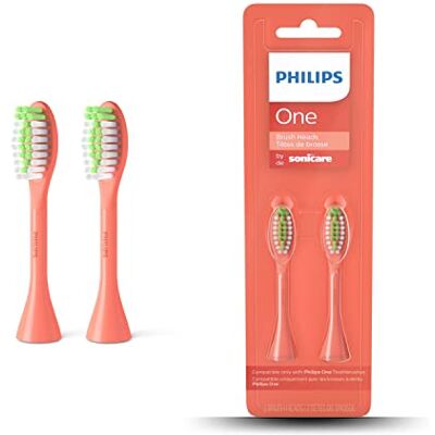 Philips One Bürstenköpfe für die elektrische Zahnbürste, Zweierpack, (Modell: BH1022/01), Orange Philips One Bürstenköpfe für die elektrische Zahnbürste, Zweierpack, (Modell: BH1022/01), Orange