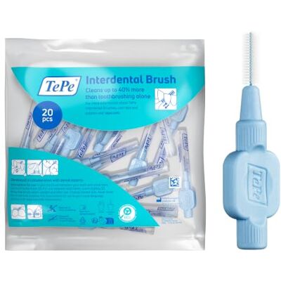 TePe Interdentalbürste, Extra Soft, Blau, 0,5 mm/ISO 3-Größe, 20 Stk. TePe Interdentalbürste, Extra Soft, Blau, 0,5 mm/ISO 3-Größe, 20 Stk.