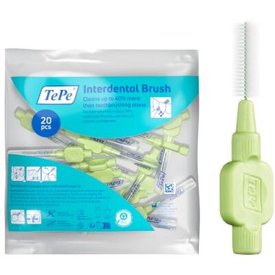 TePe Interdentalbürste, Extra Soft, Grün, 0,8 mm/ISO-Größe 5, 20 Stk. TePe Interdentalbürste, Extra Soft, Grün, 0,8 mm/ISO-Größe 5, 20 Stk.