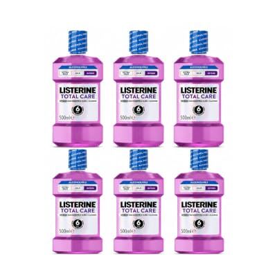Listerine Total Care Alcohol Free Intense Mundspülung für Zahnschutz, ohne Alkohol, mit intensivem Geschmack, bietet kompletten Schutz für starke Zähne mit 6 in 1 Effekt, 6x500ml Listerine Total Care Alcohol Free Intense Mundspülung für Zahnschutz, ohne Alkohol, mit intensivem Geschmack, bietet kompletten Schutz für starke Zähne mit 6 in 1 Effekt, 6x500ml