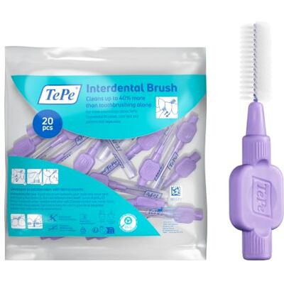 TePe Interdentalbürste, Extra Soft, Lila, 1,1 mm/ISO-Größe 6, 20 Stk. TePe Interdentalbürste, Extra Soft, Lila, 1,1 mm/ISO-Größe 6, 20 Stk.