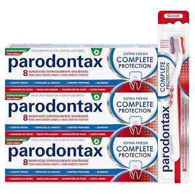 Parodontax Zahnpasta und Zahnbürste, 4 Stück, 380 g Parodontax Zahnpasta und Zahnbürste, 4 Stück, 380 g