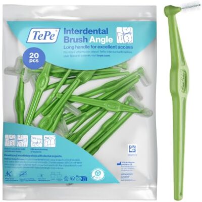 TePe Angle Interdentalbürste, Grün, 0,8 mm/ISO-Größe 5, 20 Stk. TePe Angle Interdentalbürste, Grün, 0,8 mm/ISO-Größe 5, 20 Stk.