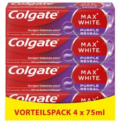 Colgate Max White Purple Reveal Zahnaufhellungszahnpasta - Zahncreme Colgate Max White Purple Reveal Zahnaufhellungszahnpasta - Zahncreme