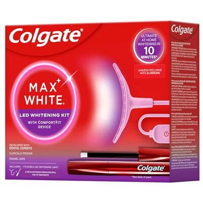 Colgate Max White LED Whitening Kit + Max White Overnight Whitening-Serum 2.5ml Colgate Max White LED Whitening Kit + Max White Overnight Whitening-Serum 2.5ml