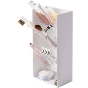 YAMAZAKI 5603 TOWER Makeup Storage Case, white, ABS Resin/Polycarbonate/Silicone, 12 x 7.7 x 25 cm YAMAZAKI 5603 TOWER Makeup Storage Case, white, ABS Resin/Polycarbonate/Silicone, 12 x 7.7 x 25 cm