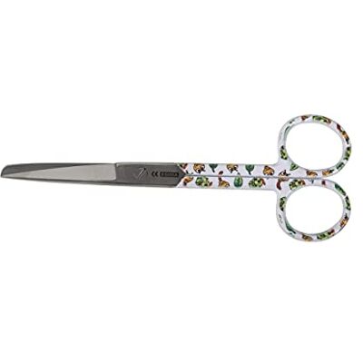 GIMA Gerade Schere für Krankenpfleger, spitze/stumpfe, aus rostfreiem Stahl, Raupe-Fantasie, seidenglänzend und pulverbeschichtet, Länge 14 cm, zum professionellen Gebrauch GIMA Gerade Schere für Krankenpfleger, spitze/stumpfe, aus rostfreiem Stahl, Raupe-Fantasie, seidenglänzend und pulverbeschichtet, Länge 14 cm, zum professionellen Gebrauch