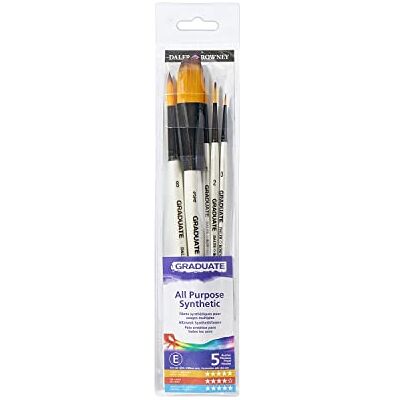Daler-Rowney Graduate Synthetische Aquarell-Landschaftspinsel-Set - Kurzgriff-Pinselset Daler-Rowney Graduate Synthetische Aquarell-Landschaftspinsel-Set - Kurzgriff-Pinselset