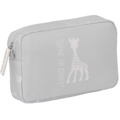 safta SOPHIE LA GIRAFE MUM Kleine Kulturbeutel, aus recyceltem Material, wasserabweisend, praktisch und bequem, robust und vielseitig, 20 x 5,5 x 13 cm, Steingrau, Steingrau, Estándar, Casual safta SOPHIE LA GIRAFE MUM Kleine Kulturbeutel, aus recyceltem Material, wasserabweisend, praktisch und bequem, robust und vielseitig, 20 x 5,5 x 13 cm, Steingrau, Steingrau, Estándar, Casual