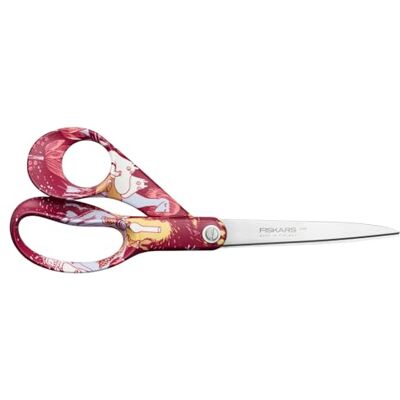Fiskars Allzweckschere mit Mumin-Design, Rechtshändig, Länge: 21 cm, Klingen aus rostfreiem Stahl, Festive Moments, 1080088 Fiskars Allzweckschere mit Mumin-Design, Rechtshändig, Länge: 21 cm, Klingen aus rostfreiem Stahl, Festive Moments, 1080088