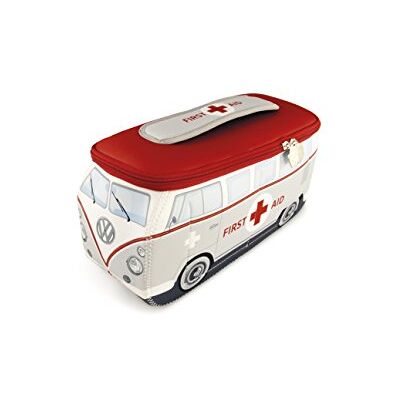 BRISA VW Collection T1 Bulli Bus Kulturbeutel Kosmetiktasche Volkswagen Universaltasche Waschbeutel, Wasserabweisend 4 Netzfächer Reisen Bad Werkzeug, Neopren, First Aid/Grau Klein BRISA VW Collection T1 Bulli Bus Kulturbeutel Kosmetiktasche Volkswagen Universaltasche Waschbeutel, Wasserabweisend 4 Netzfächer Reisen Bad Werkzeug, Neopren, First Aid/Grau Klein
