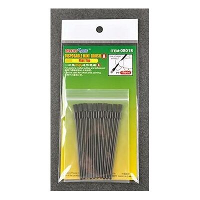 MASTER TOOLS Mini Flachpinsel - 10 stk - Modellpinsel MASTER TOOLS Mini Flachpinsel - 10 stk - Modellpinsel