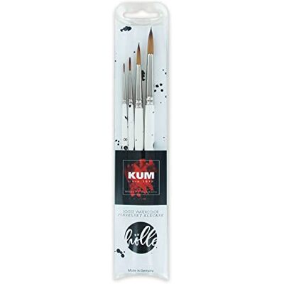 KUM 5143716 Pinselset Frau Hölle, Loose Watercolour, 4 Pinsel Kleckse KUM 5143716 Pinselset Frau Hölle, Loose Watercolour, 4 Pinsel Kleckse