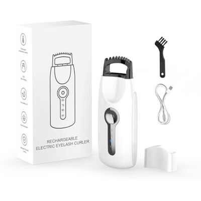 Smiling Shark Beheizter Wimpernzange, 5D Push Elektrische Wimpernzange Wimpernbürste mit 3 Temp & 8s Schnelles Aufheizen, Curling Stick – Lang Anhaltendes Wimpern-Styling-Tool für natürliches Make-up Smiling Shark Beheizter Wimpernzange, 5D Push Elektrische Wimpernzange Wimpernbürste mit 3 Temp & 8s Schnelles Aufheizen, Curling Stick – Lang Anhaltendes Wimpern-Styling-Tool für natürliches Make-up