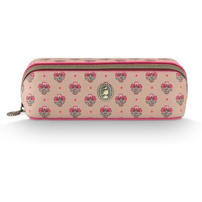 Pip Studio Cyrille Cosmetic Bag Small Jaipur Flower Sand-Pink 20x7.5x7. Pip Studio Cyrille Cosmetic Bag Small Jaipur Flower Sand-Pink 20x7.5x7.