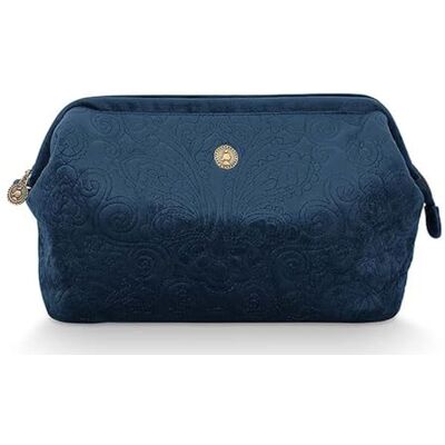 Pip Studio Kosmetiktasche Extra Gross Samt Quiltey Days Blau Pip Studio Kosmetiktasche Extra Gross Samt Quiltey Days Blau