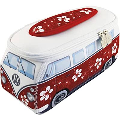 BRISA VW Collection T1 Bulli Bus Kulturbeutel Kosmetiktasche Volkswagen Universaltasche Waschbeutel, Wasserabweisend Aufhänghaken 4 Netzfächer Reisen Bad, Neopren, Hibiskus/Rot Groß BRISA VW Collection T1 Bulli Bus Kulturbeutel Kosmetiktasche Volkswagen Universaltasche Waschbeutel, Wasserabweisend Aufhänghaken 4 Netzfächer Reisen Bad, Neopren, Hibiskus/Rot Groß