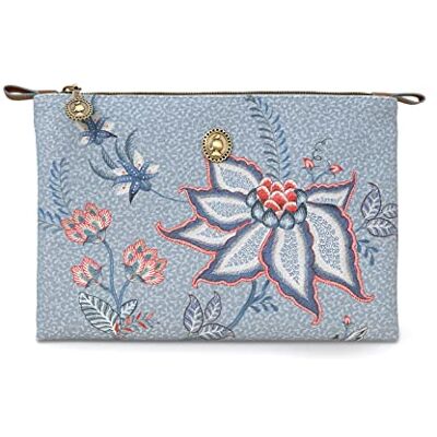 Pip Studio Kosmetiktasche Flower Festival Light Blue 24 x 15,5 x 1 Pip Studio Kosmetiktasche Flower Festival Light Blue 24 x 15,5 x 1