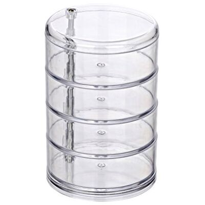 WENKO Set, 2-teilig Kosmetiktower transparent one Size WENKO Set, 2-teilig Kosmetiktower transparent one Size