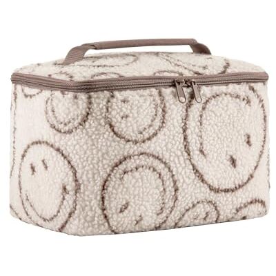 reisenthel Cosmetic case Smiley® Teddy Chocolate quadratischer Kulturbeutel, Gepäckorganisator, Kosmetiktasche reisenthel Cosmetic case Smiley® Teddy Chocolate quadratischer Kulturbeutel, Gepäckorganisator, Kosmetiktasche