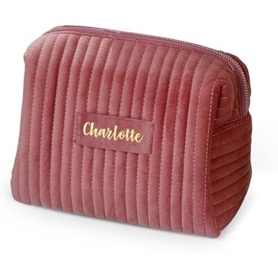 Love Faith personalisierte Samt-Kosmetiktasche Mit Namen Pink 22x16 cm Kuschelig weiche Samt-Kosmetiktasche Lass deinen Wunschnamen aufdrucken Tolle Geschenkidee für Frauen Love Faith personalisierte Samt-Kosmetiktasche Mit Namen Pink 22x16 cm Kuschelig weiche Samt-Kosmetiktasche Lass deinen Wunschnamen aufdrucken Tolle Geschenkidee für Frauen