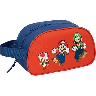 safta SUPER Mario Mamma MIA Kulturtasche für Kinder, mittelgroß mit Griff, Kinder-Kulturbeutel, anpassbar an den Wagen, einfache Reinigung, bequem und vielseitig, Qualität und Widerstandsfähigkeit, 26 x safta SUPER Mario Mamma MIA Kulturtasche für Kinder, mittelgroß mit Griff, Kinder-Kulturbeutel, anpassbar an den Wagen, einfache Reinigung, bequem und vielseitig, Qualität und Widerstandsfähigkeit, 26 x
