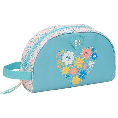 safta Moos Fiori Kulturbeutel für Kinder, klein, mit Griff, Kinder-Kulturbeutel, anpassbar an den Wagen, recycelbarer Stoff, bequem und vielseitig, Qualität und Widerstandsfähigkeit, 28 x 10 x 18 cm safta Moos Fiori Kulturbeutel für Kinder, klein, mit Griff, Kinder-Kulturbeutel, anpassbar an den Wagen, recycelbarer Stoff, bequem und vielseitig, Qualität und Widerstandsfähigkeit, 28 x 10 x 18 cm
