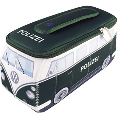 BRISA VW Collection T1 Bulli Bus Kulturbeutel Kosmetiktasche Volkswagen Universaltasche Waschbeutel, Wasserabweisend 4 Netzfächer Reisen Bad Werkzeug, Neopren, Polizei/Grün Klein BRISA VW Collection T1 Bulli Bus Kulturbeutel Kosmetiktasche Volkswagen Universaltasche Waschbeutel, Wasserabweisend 4 Netzfächer Reisen Bad Werkzeug, Neopren, Polizei/Grün Klein