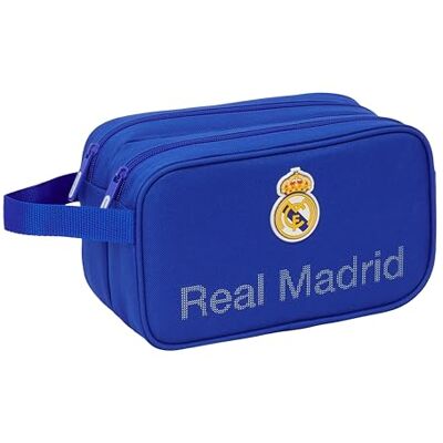 safta Real Madrid Kulturbeutel für Kinder, groß, anpassbar an den Wagen, ideal für Kinder von 5 bis 14 Jahren, bequem und vielseitig, Qualität und Widerstandsfähigkeit, 26 x 12,5 x 15 cm safta Real Madrid Kulturbeutel für Kinder, groß, anpassbar an den Wagen, ideal für Kinder von 5 bis 14 Jahren, bequem und vielseitig, Qualität und Widerstandsfähigkeit, 26 x 12,5 x 15 cm