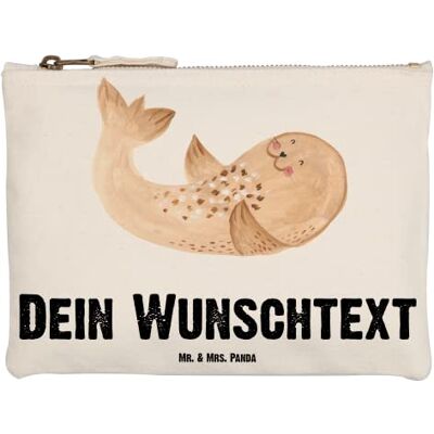 Panda Personalisierte Kulturtasche Robbe Liegen Größe M Geschenke, Ostsee, Personalisierter Kulturbeutel, Meerestier, Kosmetiktasche, Schminktäschchen mit Namen, Waschtasche, Strand Panda Personalisierte Kulturtasche Robbe Liegen Größe M Geschenke, Ostsee, Personalisierter Kulturbeutel, Meerestier, Kosmetiktasche, Schminktäschchen mit Namen, Waschtasche, Strand