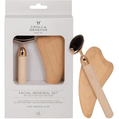 Croll & Denecke Facial Renewal Geschenk Set – Obsidian Roller & Gua Sha Holz Croll & Denecke Facial Renewal Geschenk Set – Obsidian Roller & Gua Sha Holz